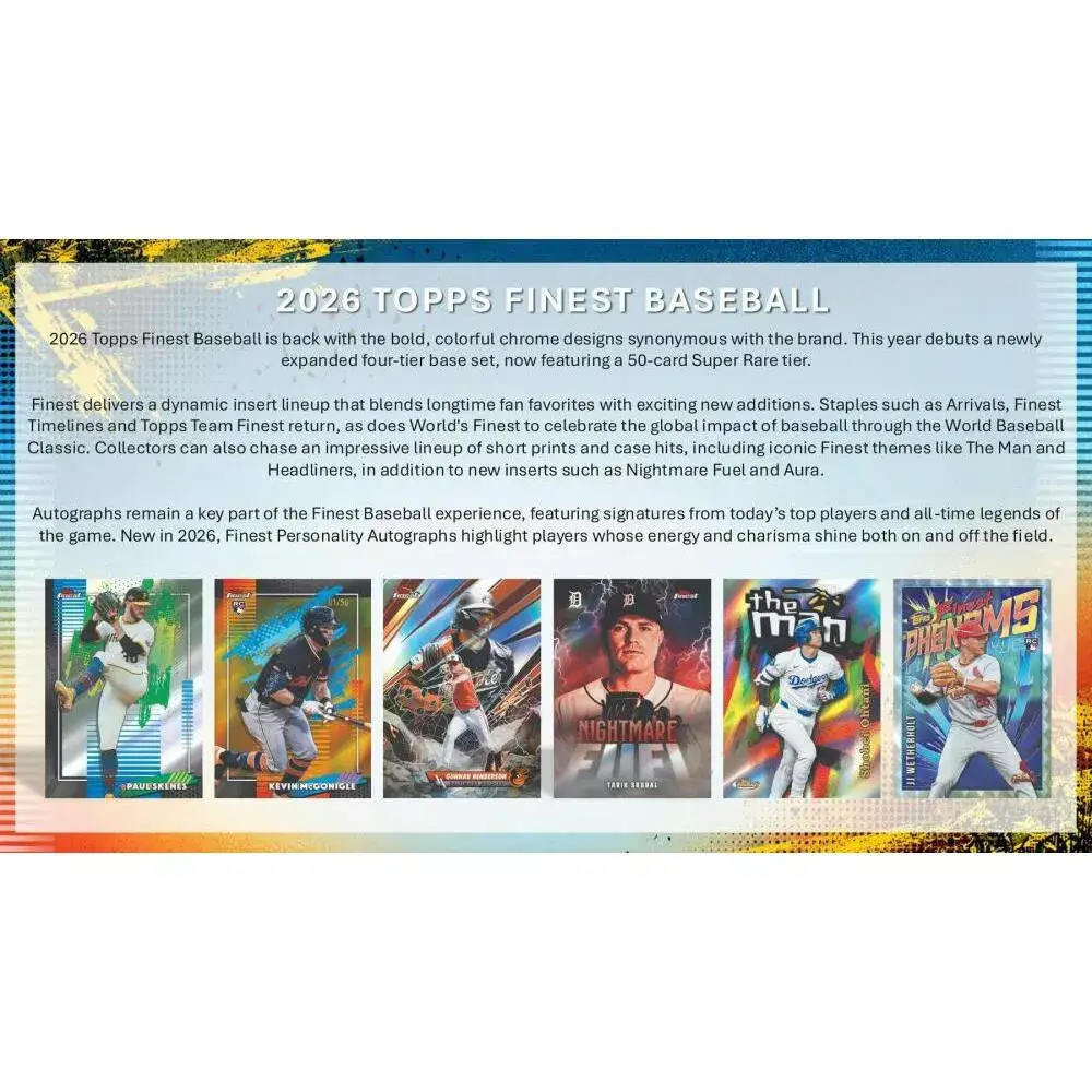 2026 Topps Finest Baseball Mega Box - Image 3
