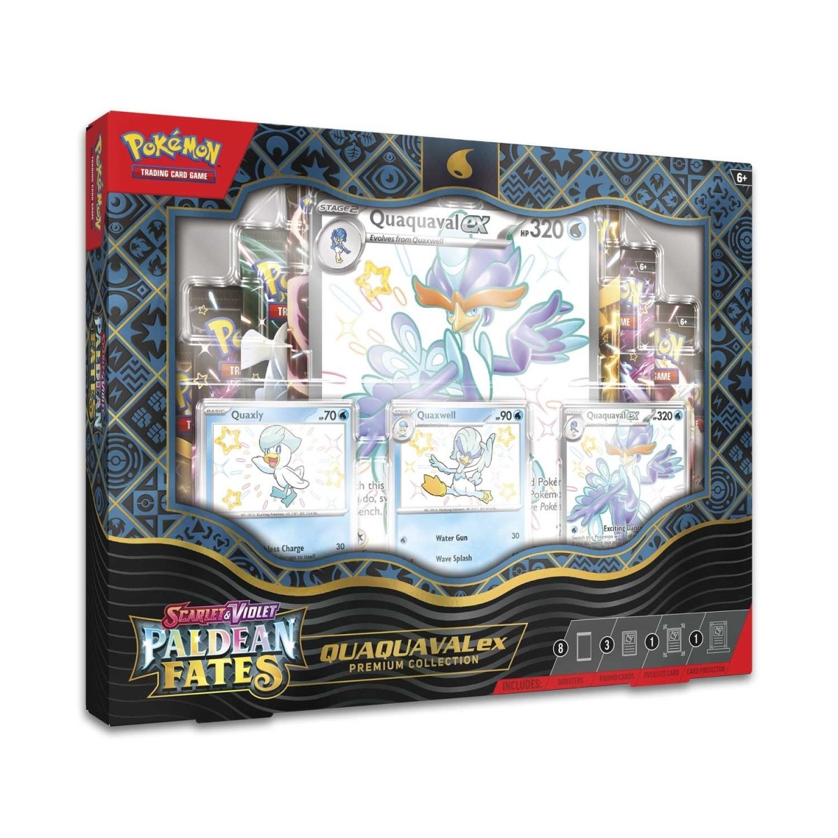 Pokémon TCG: Scarlet & Violet-Paldean Fates Quaquaval ex Premium Collection - Image 2